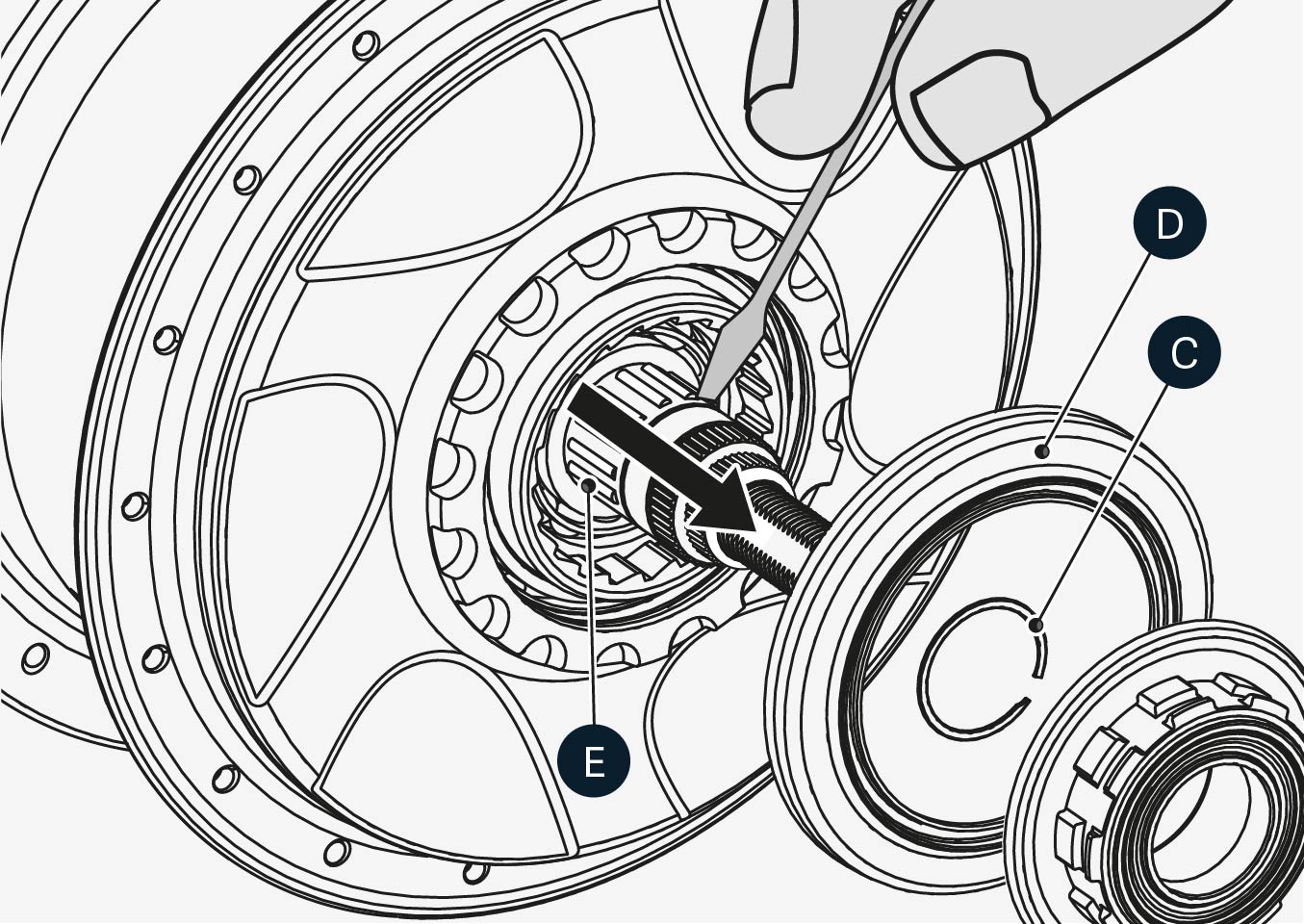 How to replace or clean the freewheel on a hub enviolo Help Center