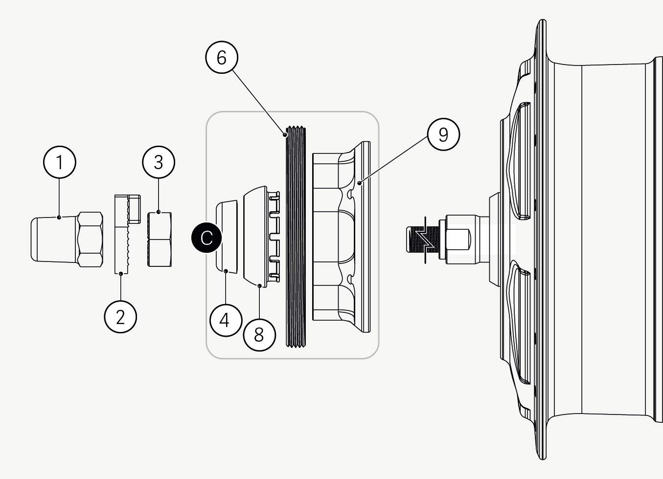 p19-A-C - Disk Brake Adapters for City and Trekking hubs.png